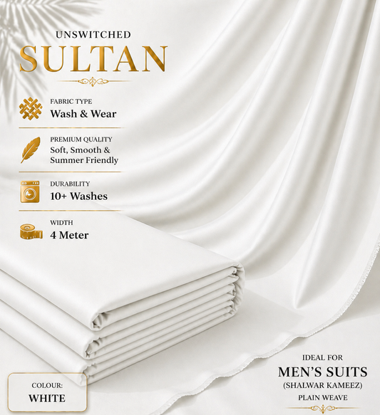 Sultan Premium Fabric (White)