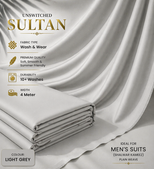 SULTAN Premium Fabric (Light Cool Grey)