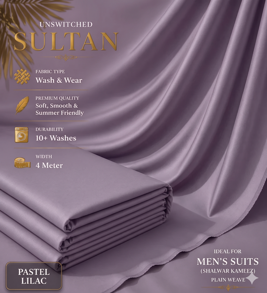 Sultan Premium Fabric - Pastel Lilac
