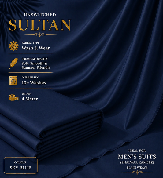 Sultan Premium Fabric  Navy Blue