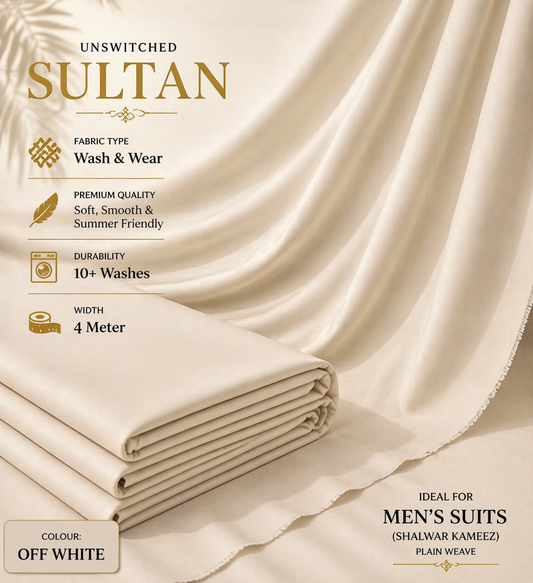 SULTAN Premium Fabric (Cream Ivory Beige)