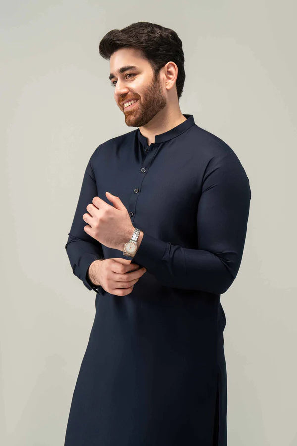 Premium Wash & Wear Navy Blue