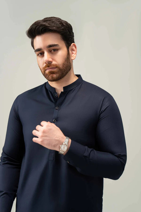 Premium Wash & Wear Navy Blue