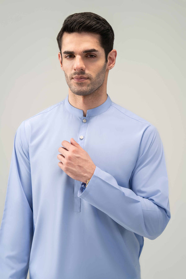 Premium Wash & Wear Sky Blue