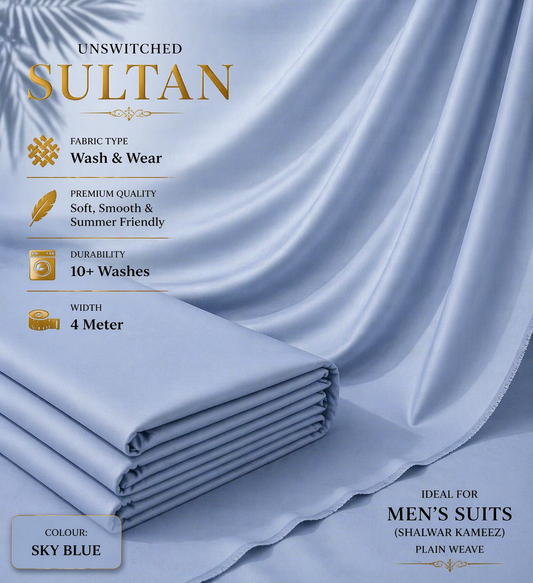 Sultan Premium Fabric – Steel Blue