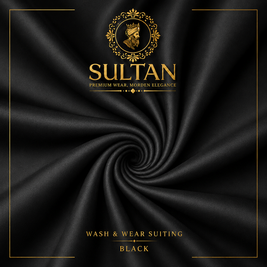 Sultan Premium Fabric Black