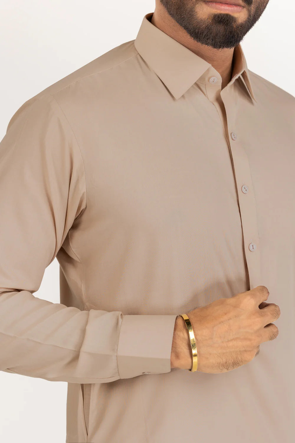 Premium Wash & Wear Khaki Beige