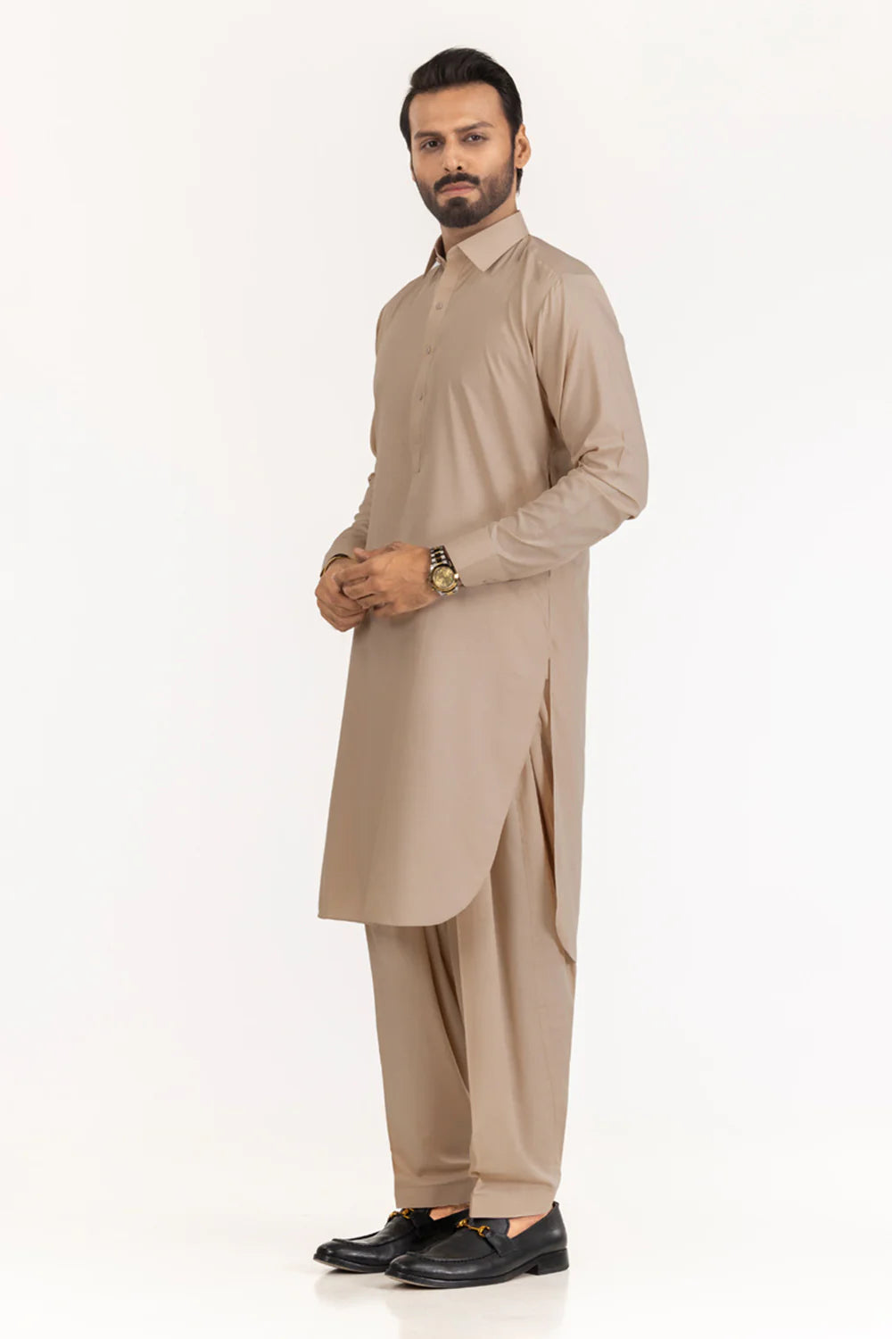 Premium Wash & Wear Khaki Beige